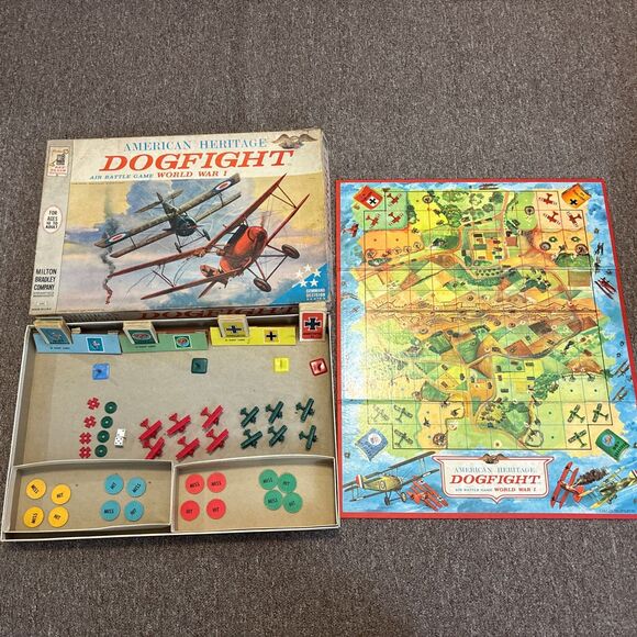 Dogfight 1962 Milton Bradley MB #4302 American Heritage Board Game Box Has Wear - Picture 1 of 11
